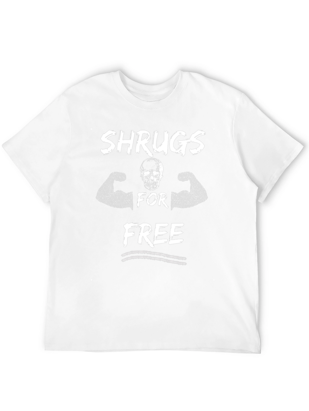 Shrugs For Free Black Graphic Tee