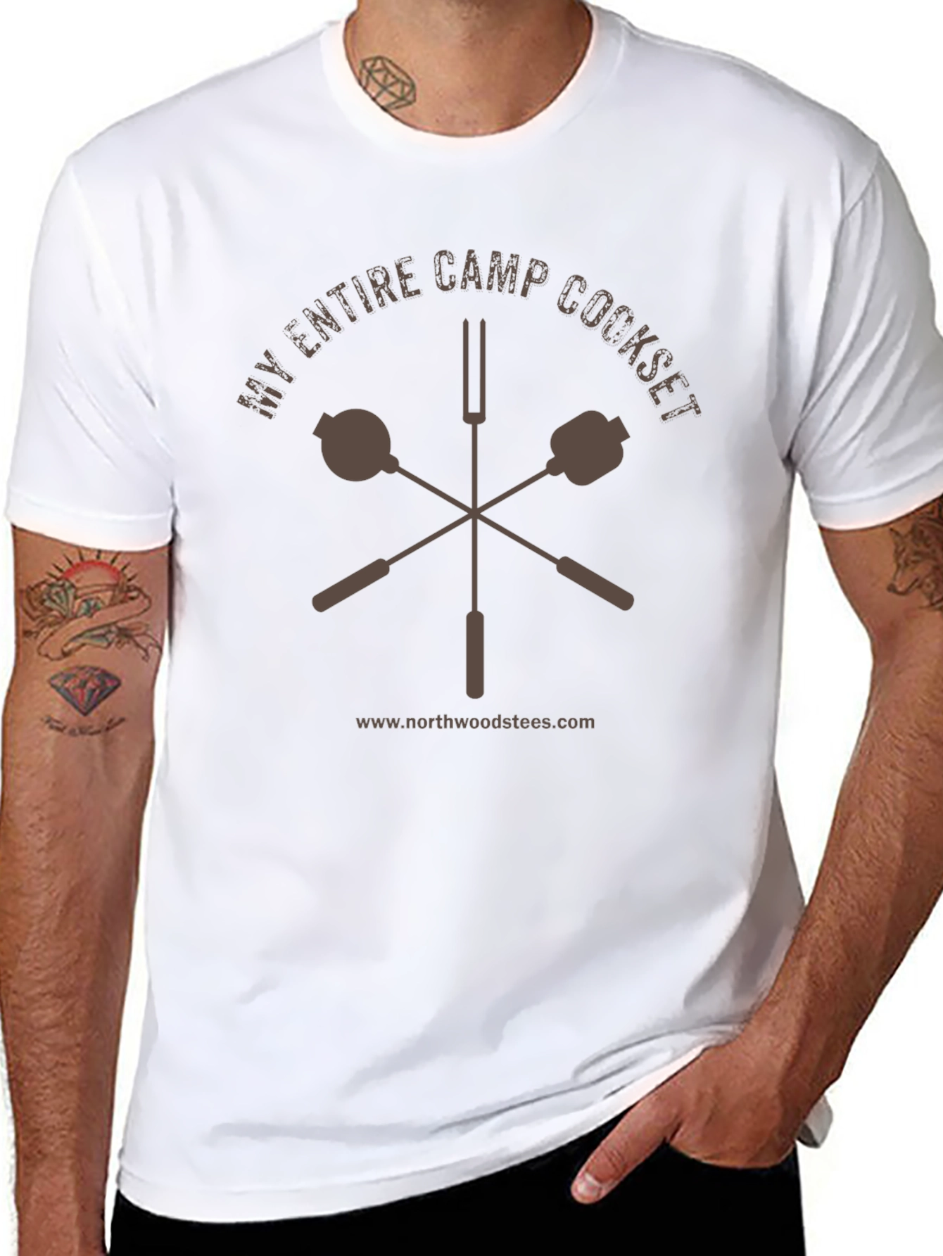 My Entire Camp Cookset Black T-Shirt