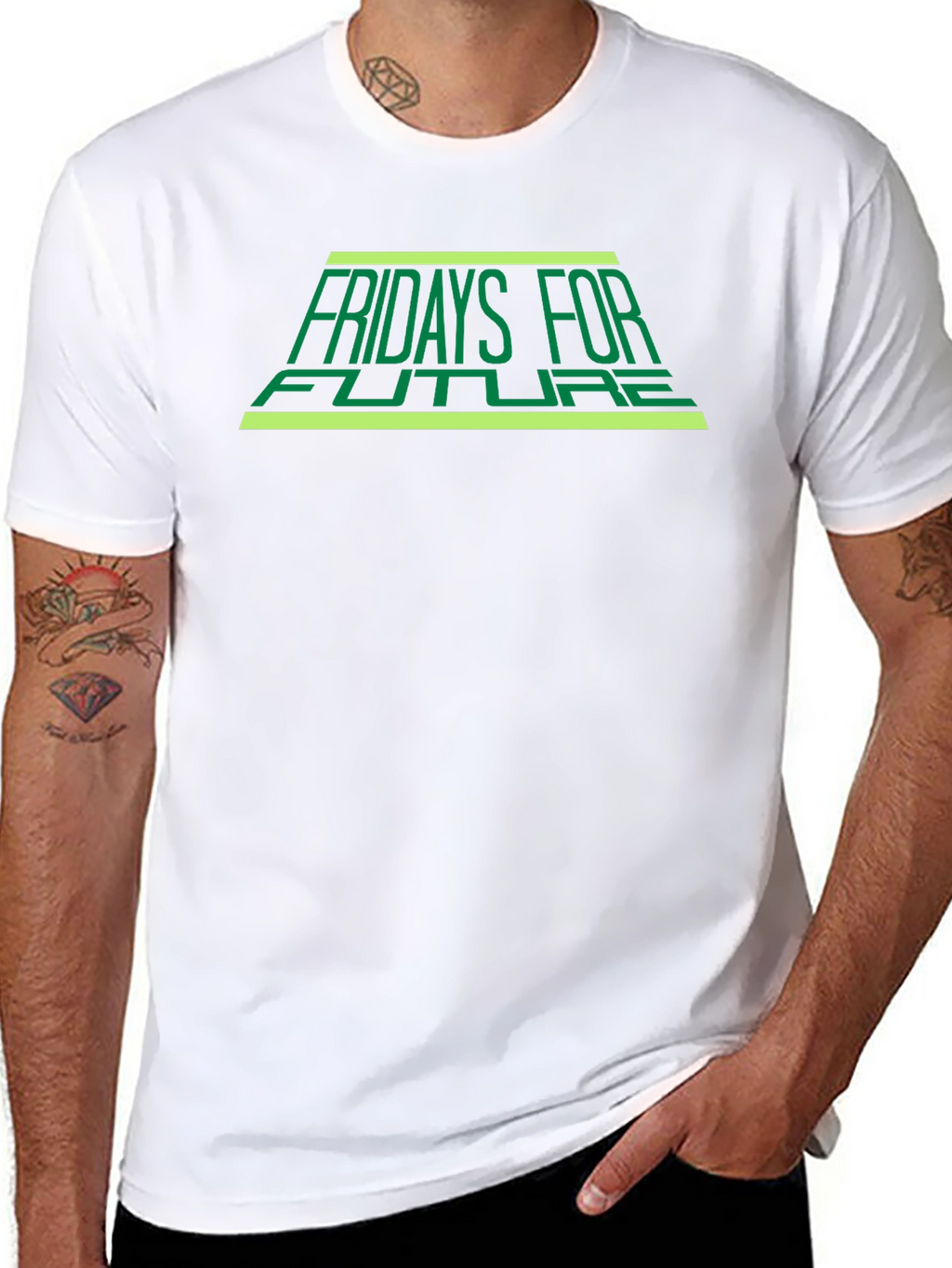 Fridays For Future Black T-Shirt - Eco Awareness