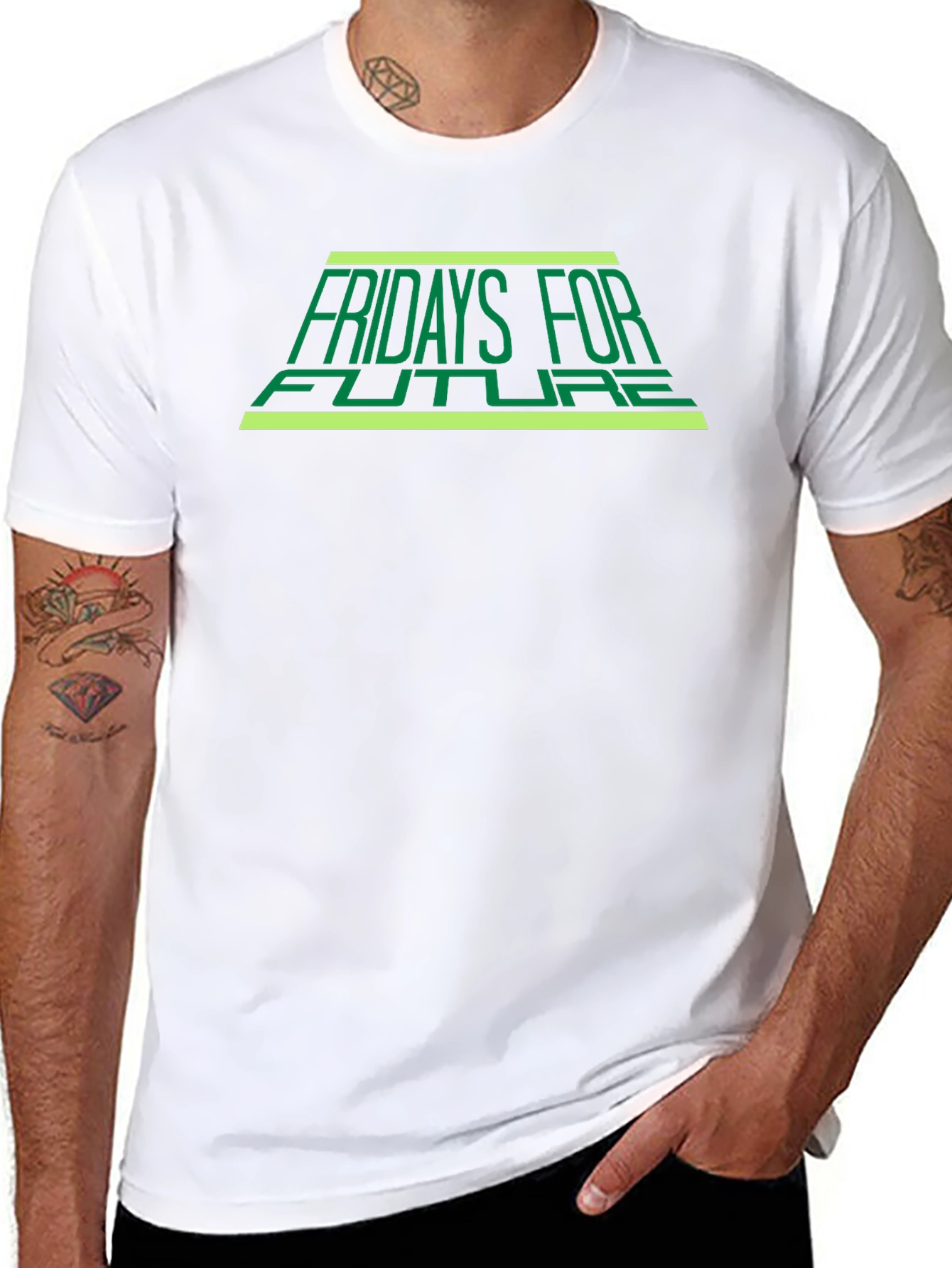 Fridays For Future Black T-Shirt - Eco Awareness