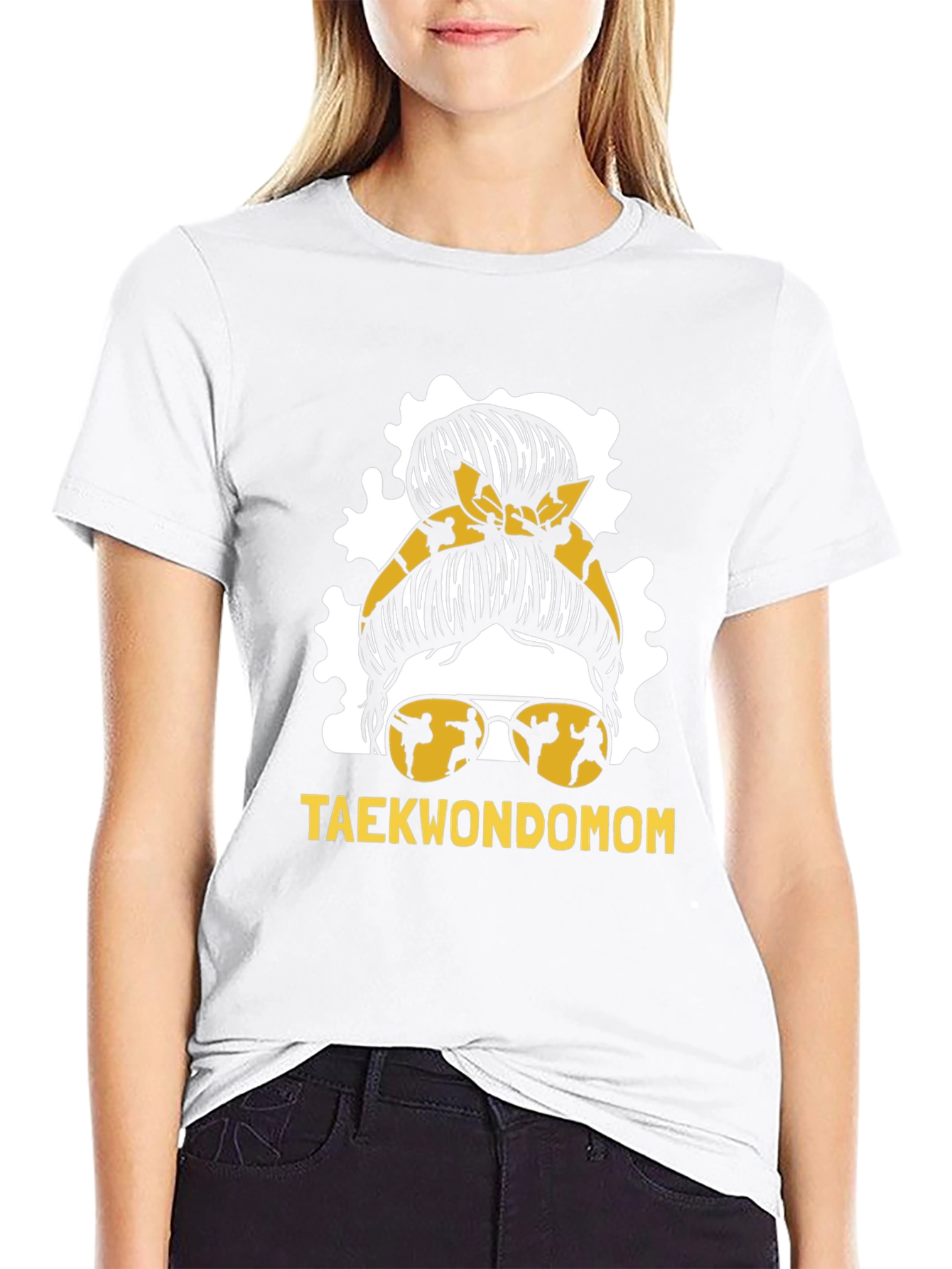 Taekwondo Mom Graphic Tee - Martial Arts Style