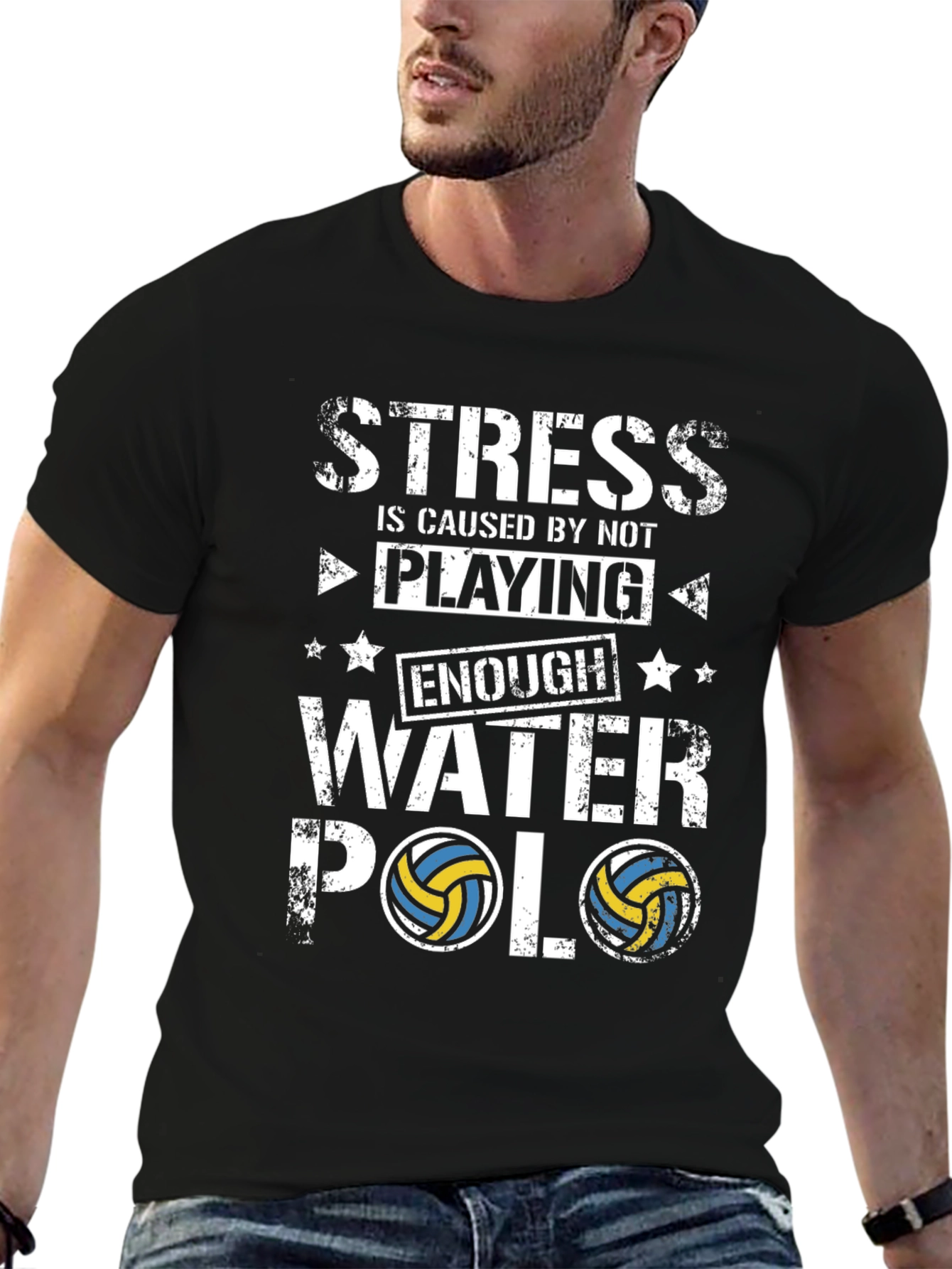 Stress Water Polo T-Shirt - Funny Player Tee