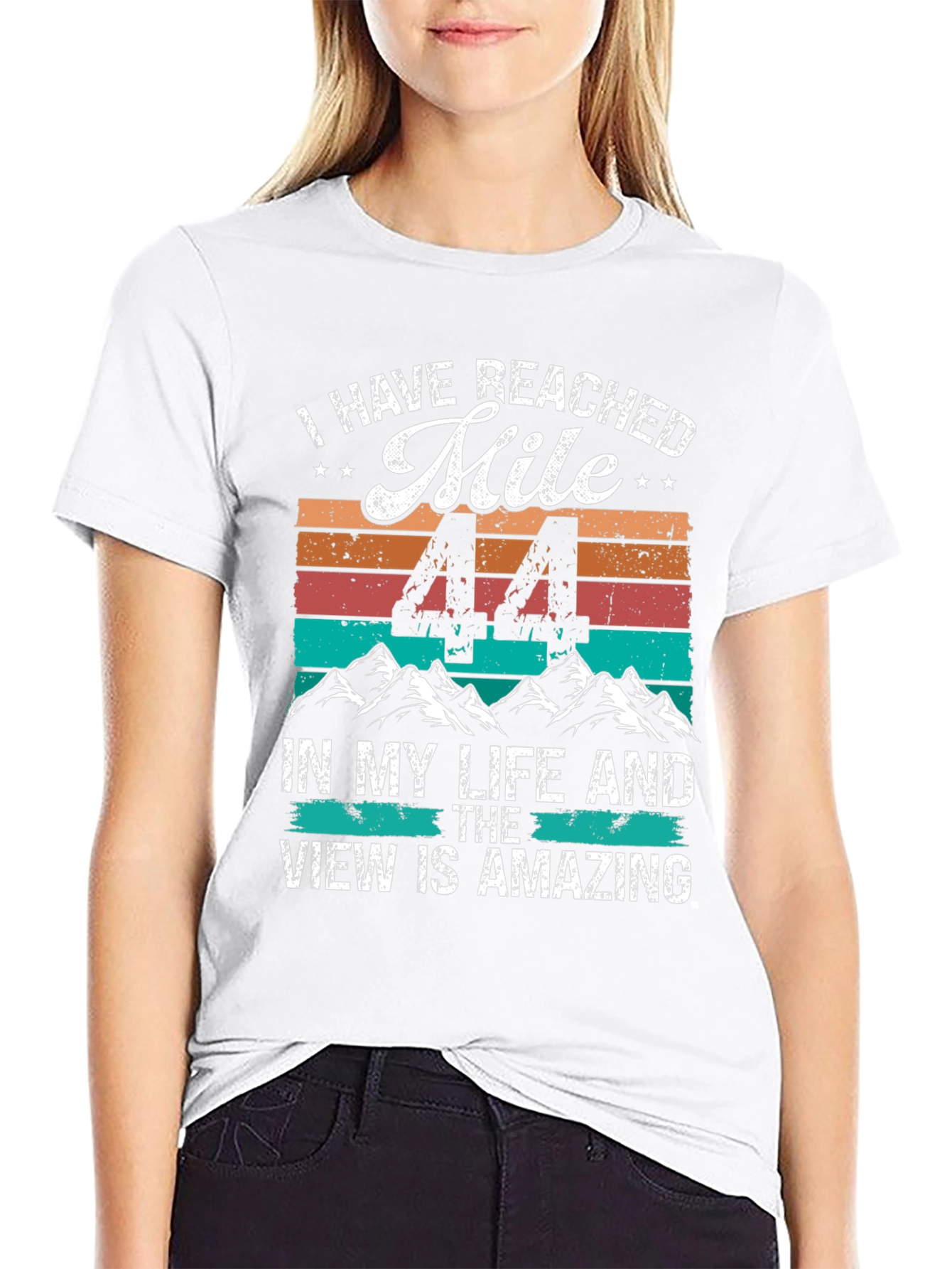 44th Birthday Mile Milestone T-Shirt