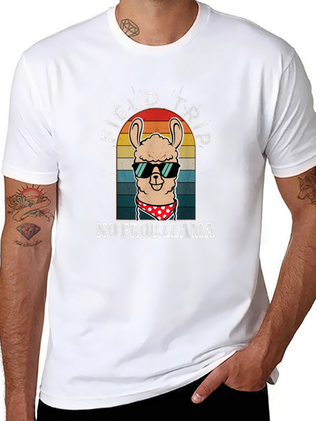 Funny Llama Field Trip T-Shirt