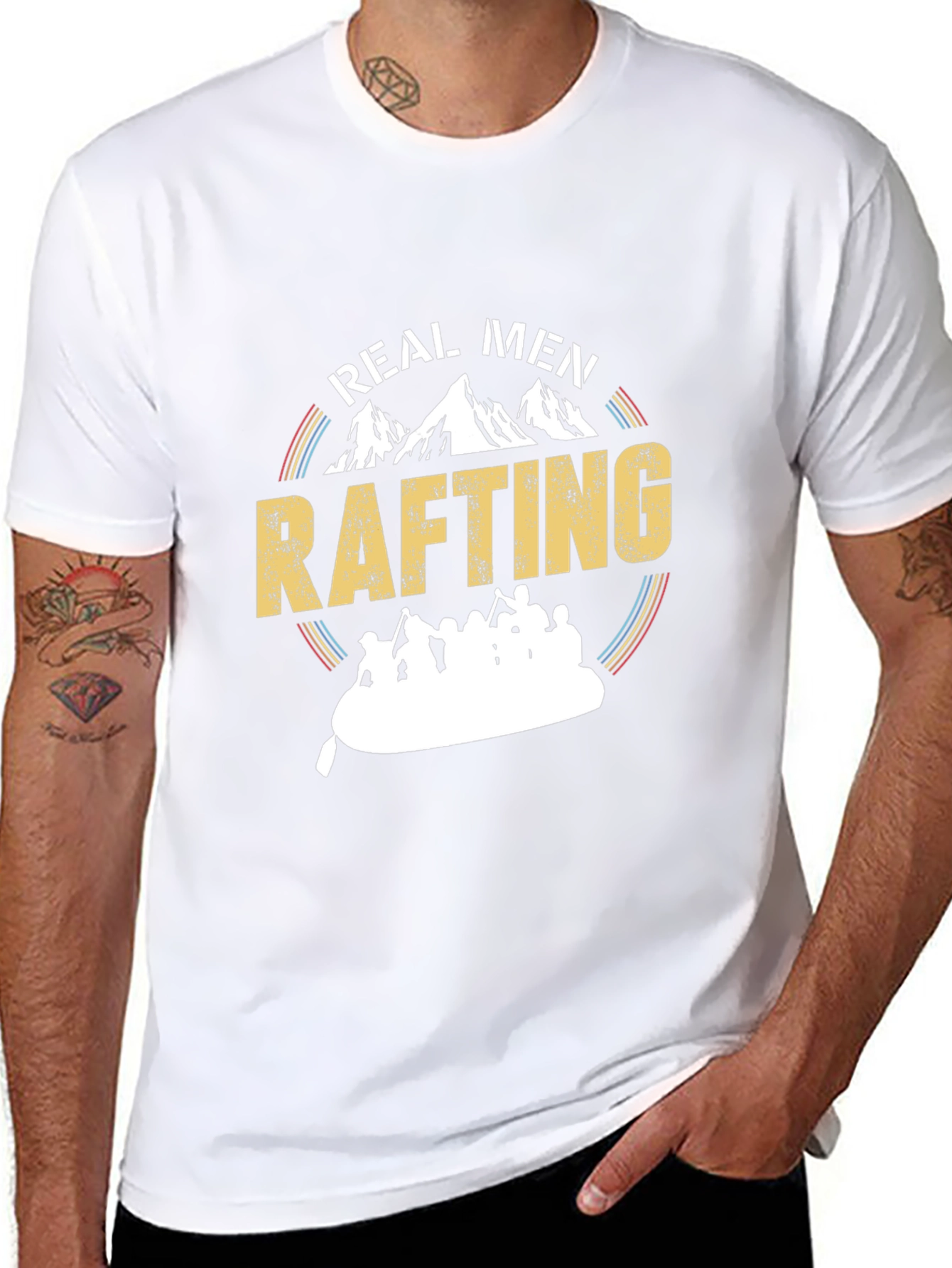Real Men Rafting T-Shirt - Adventure Tee