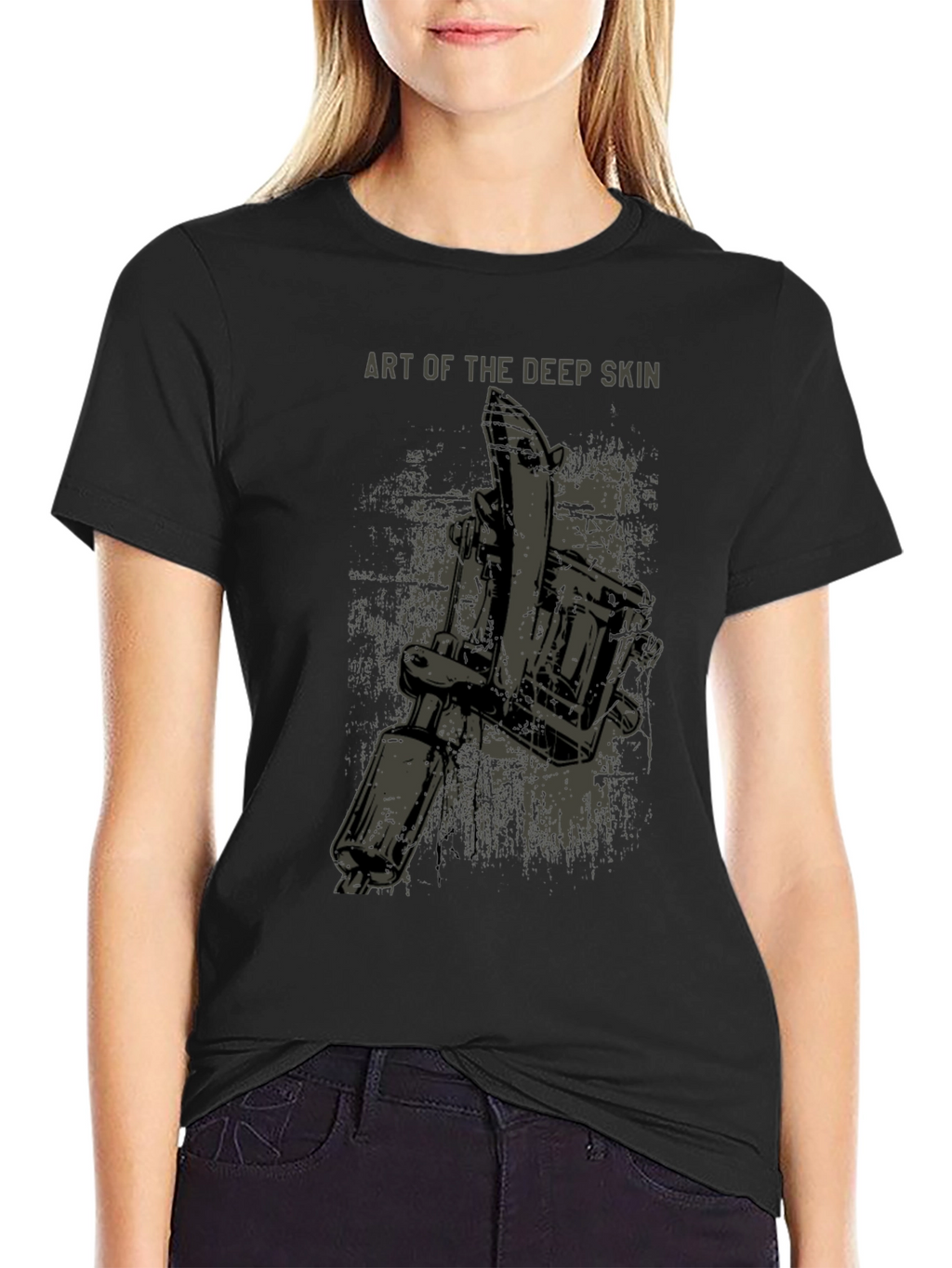 Art of the Deep Skin Graphic T-Shirt - Black