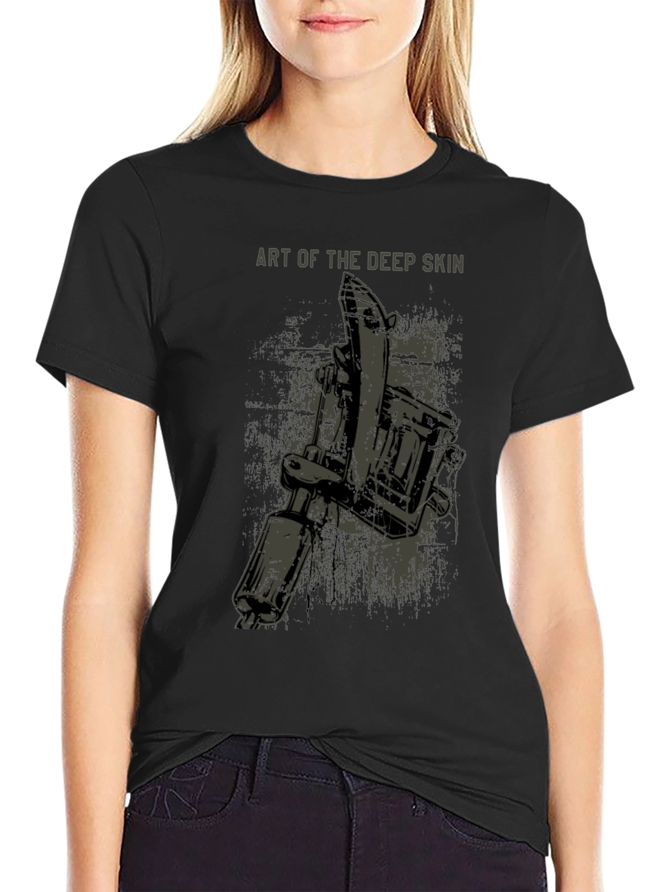 Art of the Deep Skin Graphic T-Shirt - Black