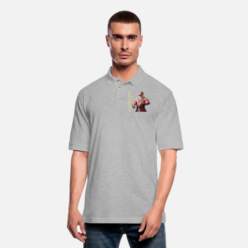 "Unisex Santa Fitness T-Shirts: Sporty Christmas