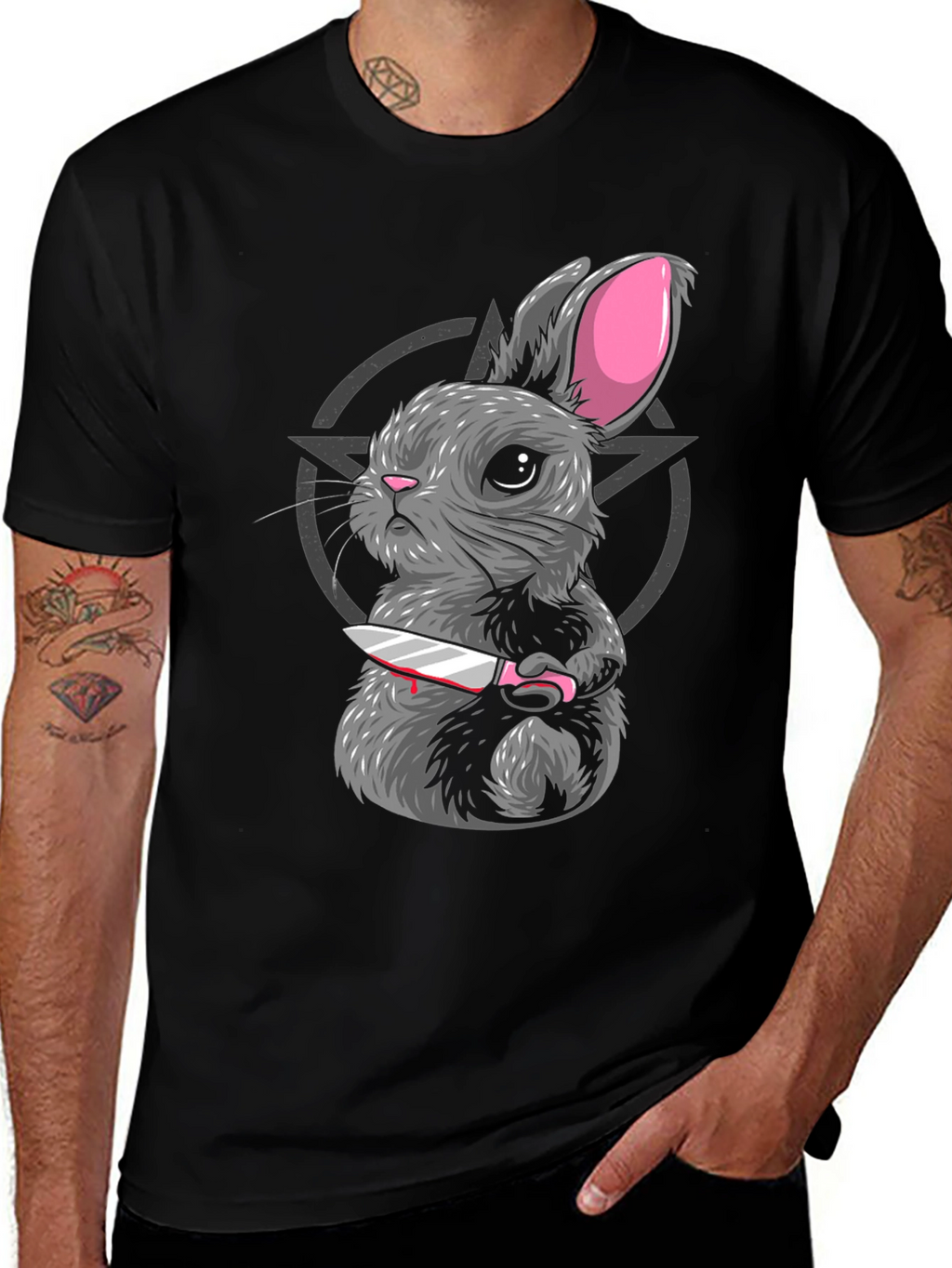 Creepy Cute Rabbit Graphic Tee