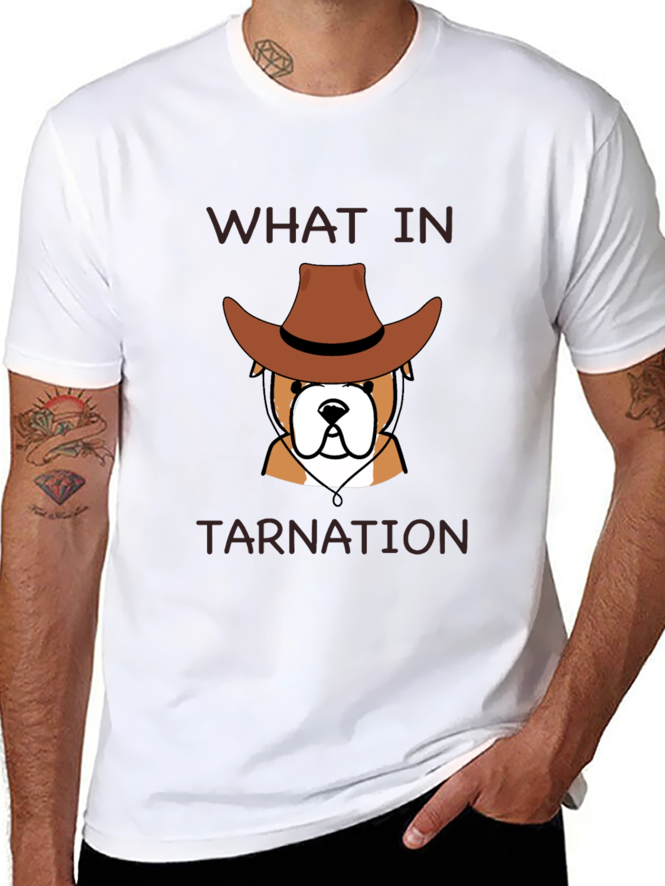 What in Tarnation Bulldog Graphic Tee