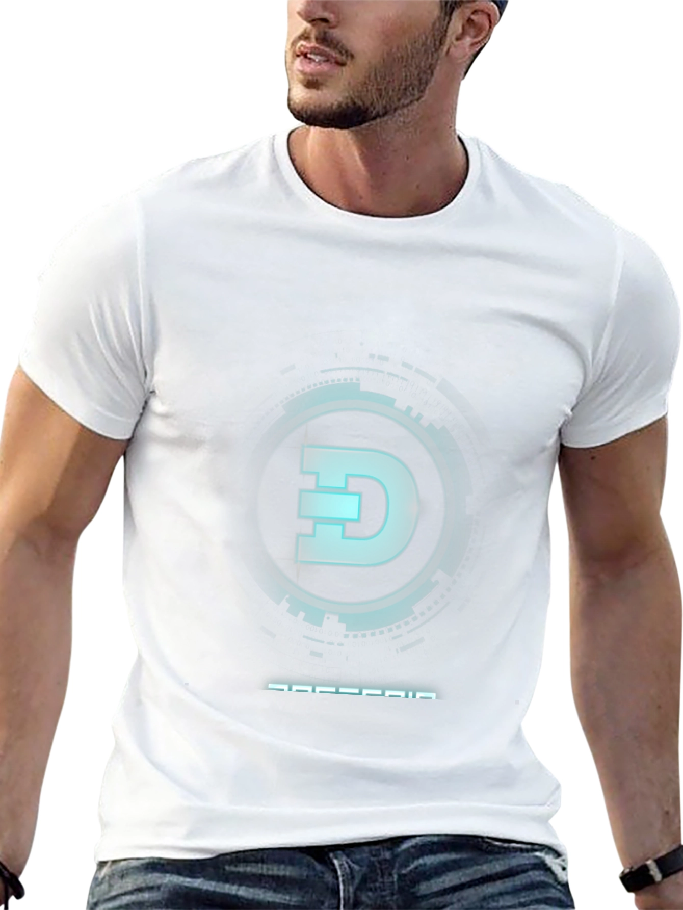 Cyber Dogecoin T-Shirt: Modern Crypto Style