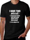 Two Moods Graphic Tee - Funny Slogan Shirt
