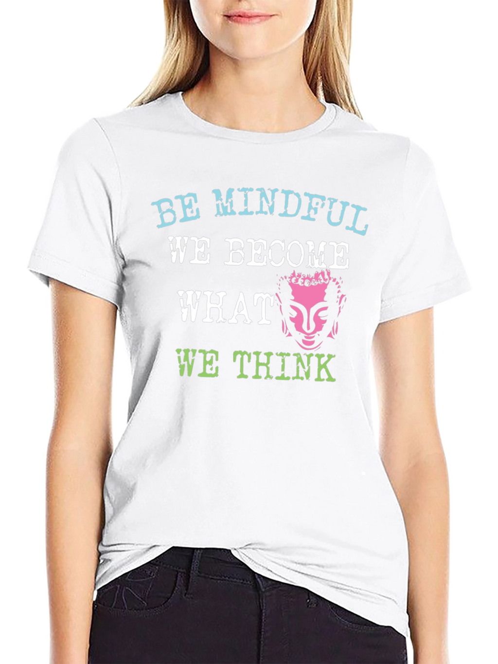 Mindful Buddha Graphic T-Shirt - Black