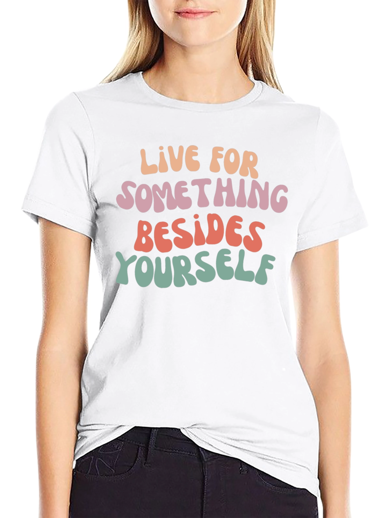 Inspirational Graphic Tee - Live For Something