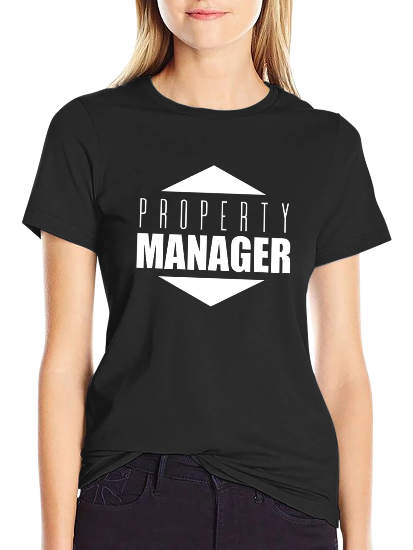 Property Manager Graphic Tee - Black Cotton Blend