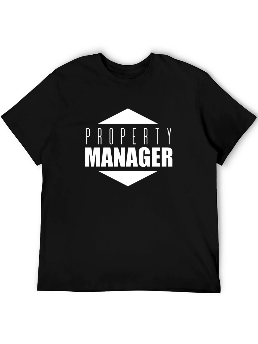 Property Manager Graphic Tee - Black Cotton Blend