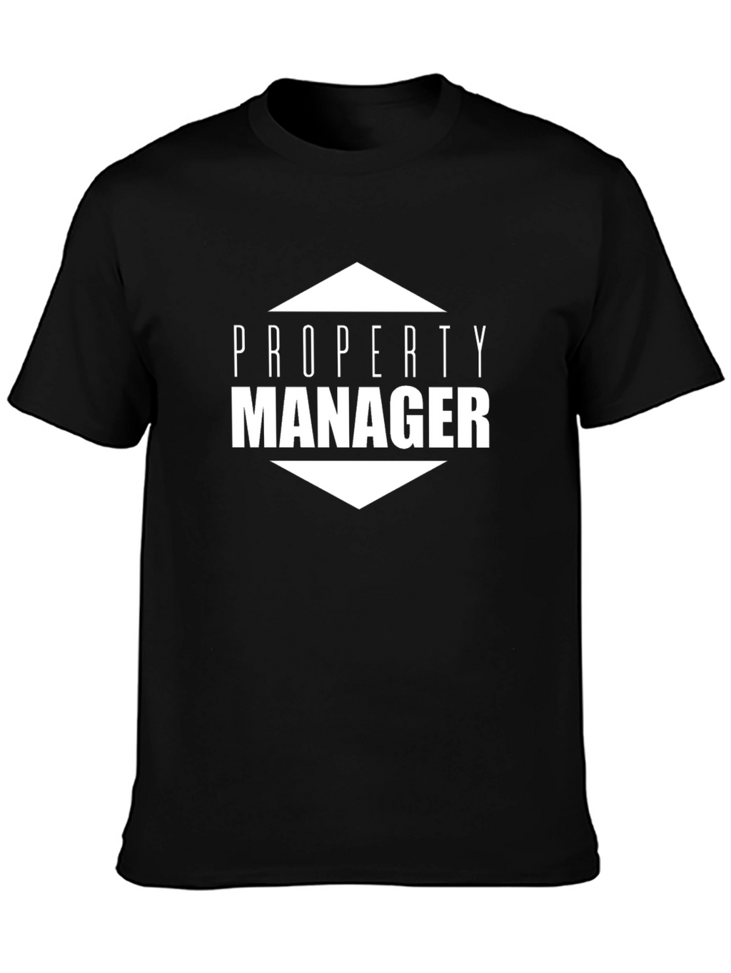 Property Manager Graphic Tee - Black Cotton Blend
