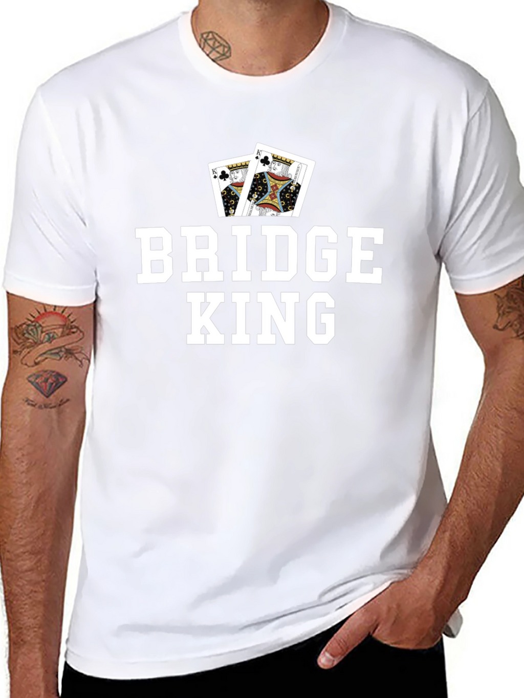 Bridge King Graphic Tee - Card Game T-Shirt