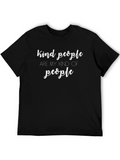 Kind People Graphic Tee - Stylish Crew Neck Shirt