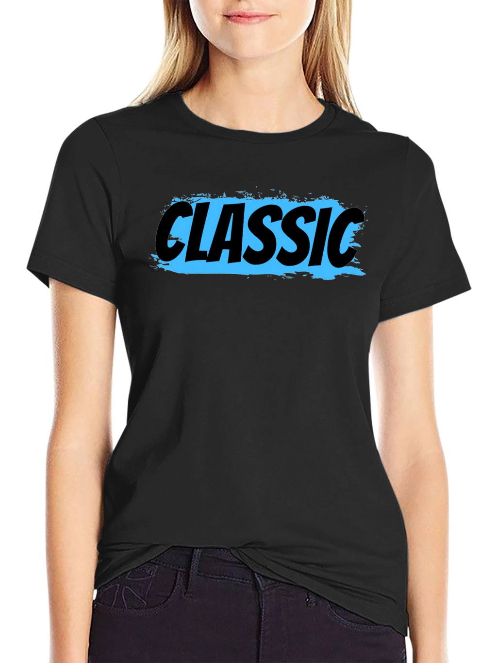 Classic Graphic Tee - Mens Black Cotton T-Shirt