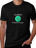 Certified Kettlebell Swinger Black T-Shirt
