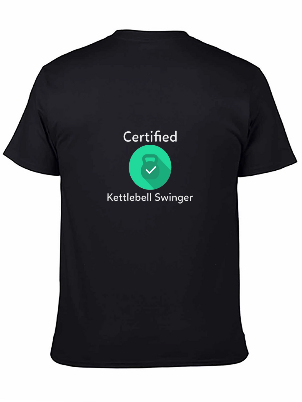 Certified Kettlebell Swinger Black T-Shirt