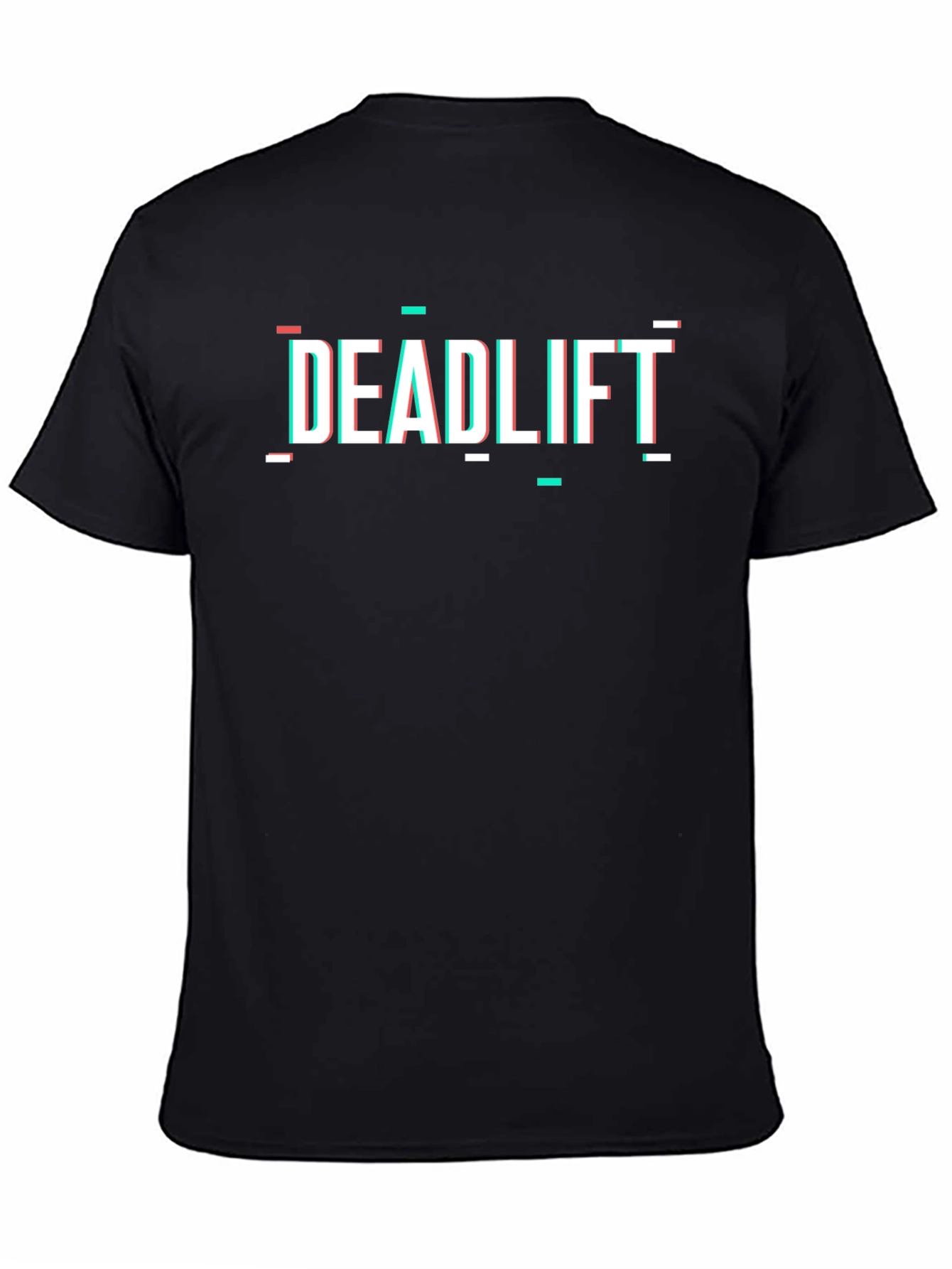 Deadlift Glitch Style Black T-Shirt