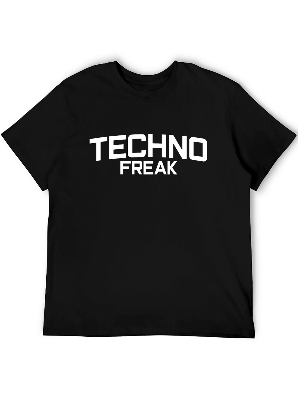 Techno Freak Black Graphic T-Shirt