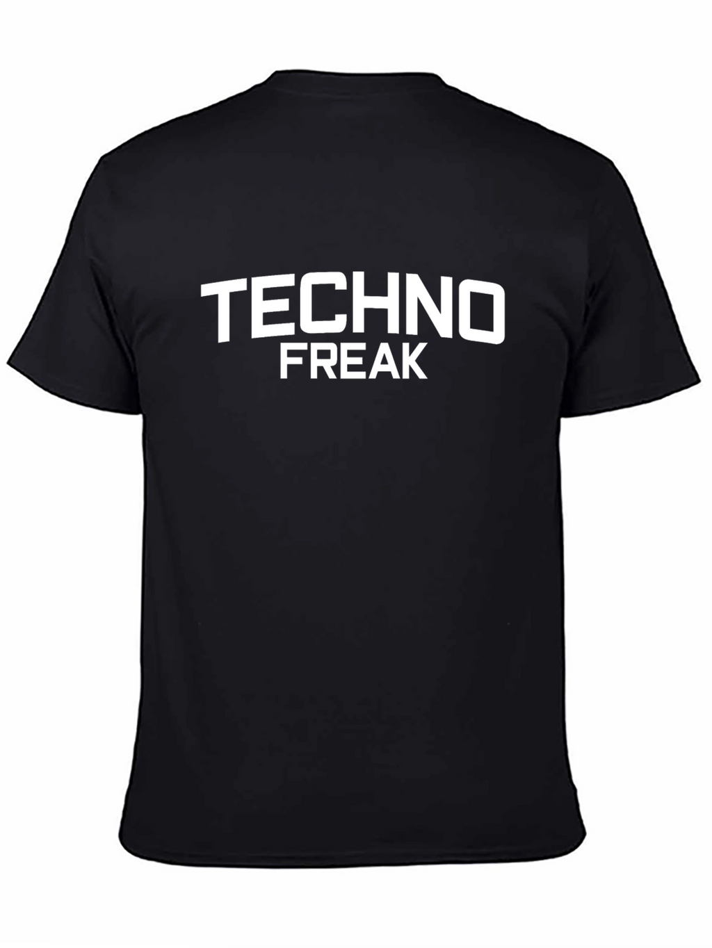 Techno Freak Black Graphic T-Shirt