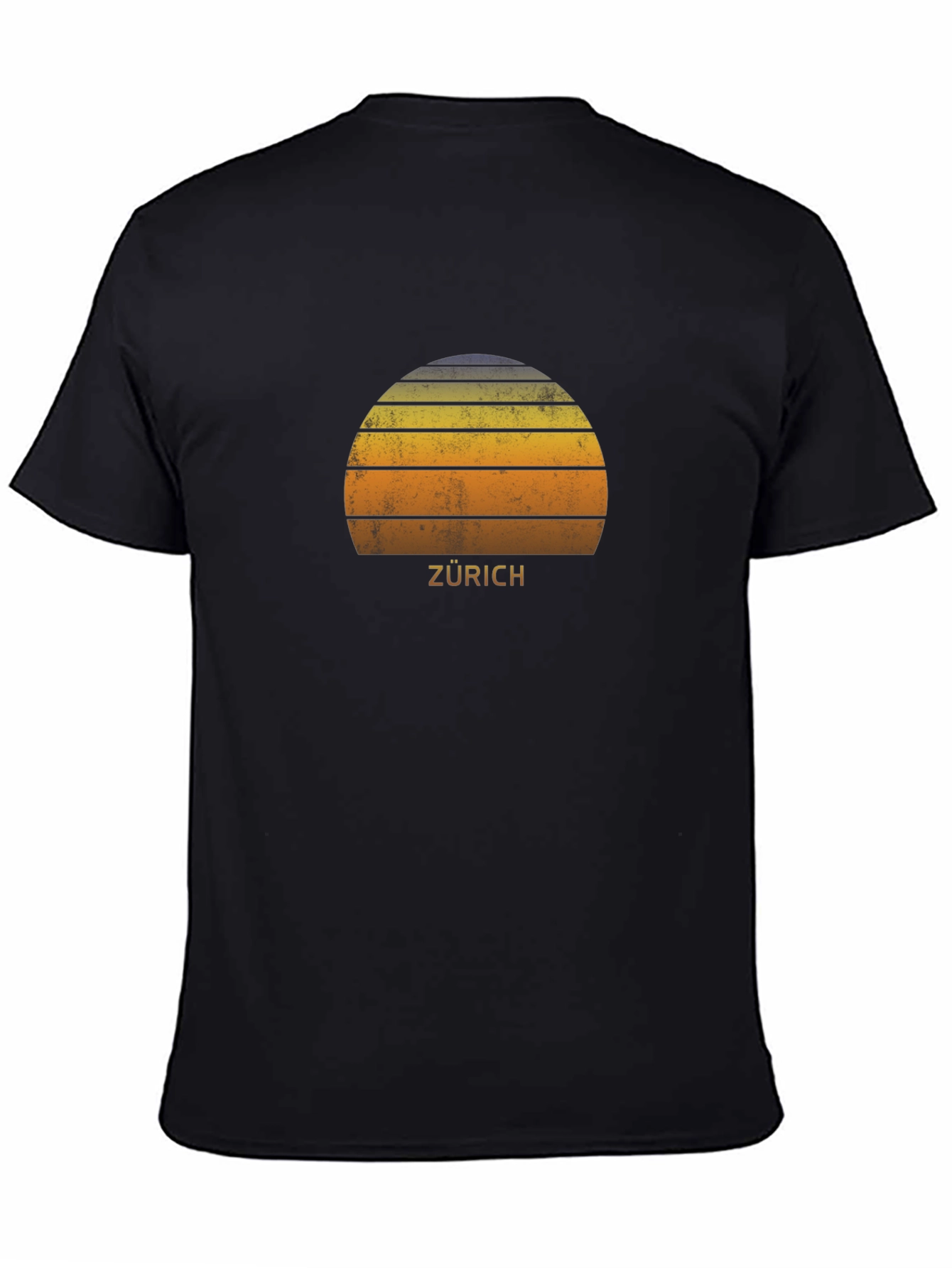 Zurich Retro Sunset T-Shirt - Stylish City Souvenir
