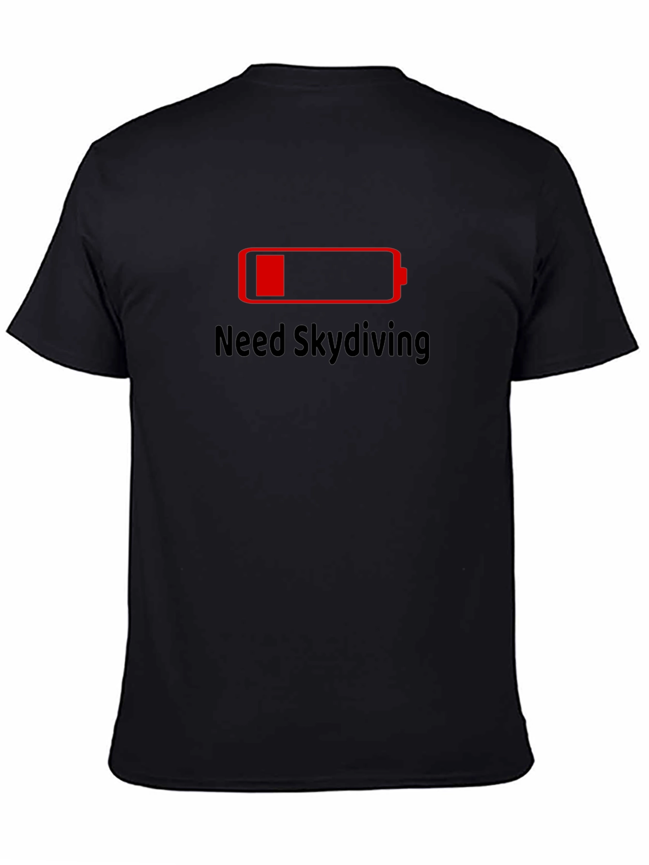 Need Skydiving Black T-Shirt