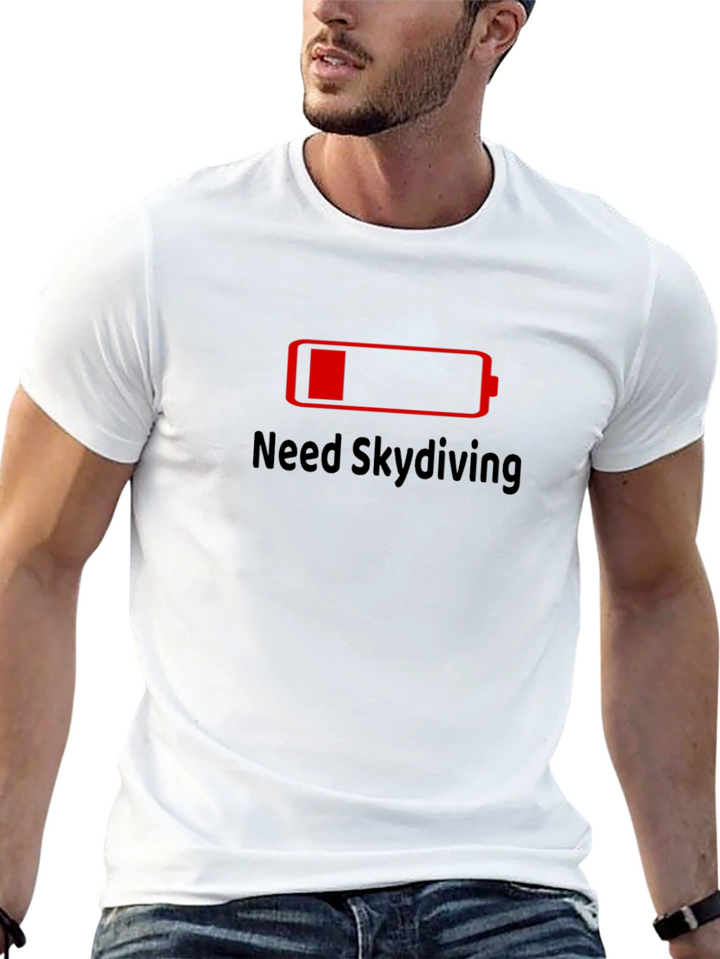 Need Skydiving Black T-Shirt