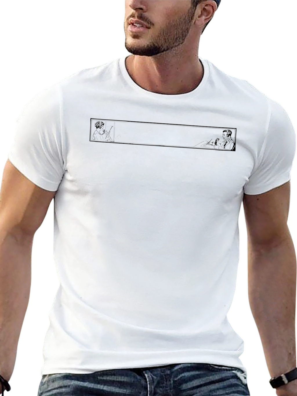Black Graphic Print T-Shirt