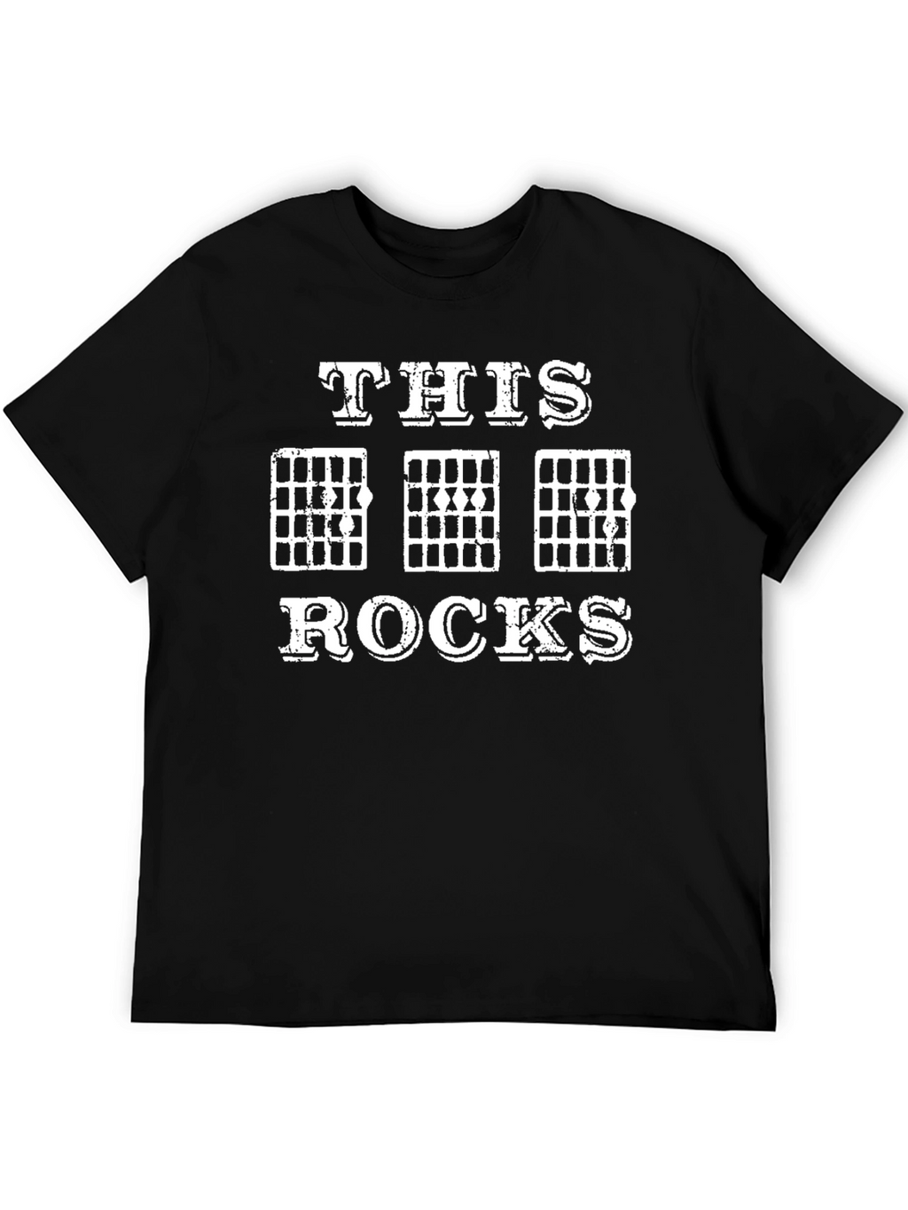 This Rocks Guitar Chords Black T-Shirt