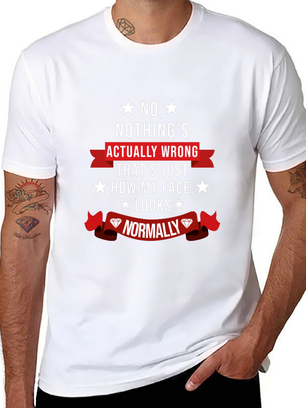 Funny Novelty Graphic T-Shirt - Nothings Wrong