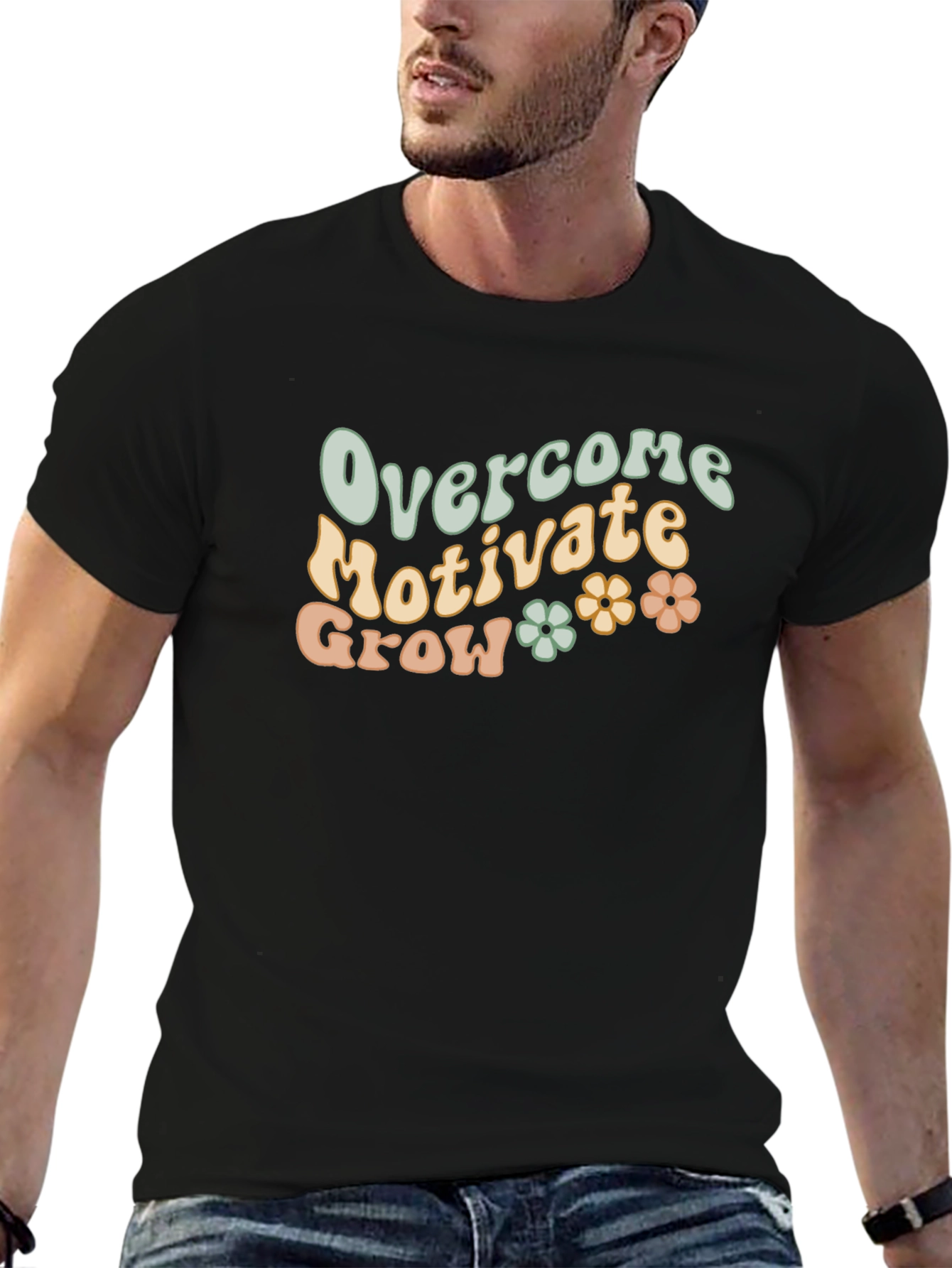 Overcome Motivate Grow Graphic Tee