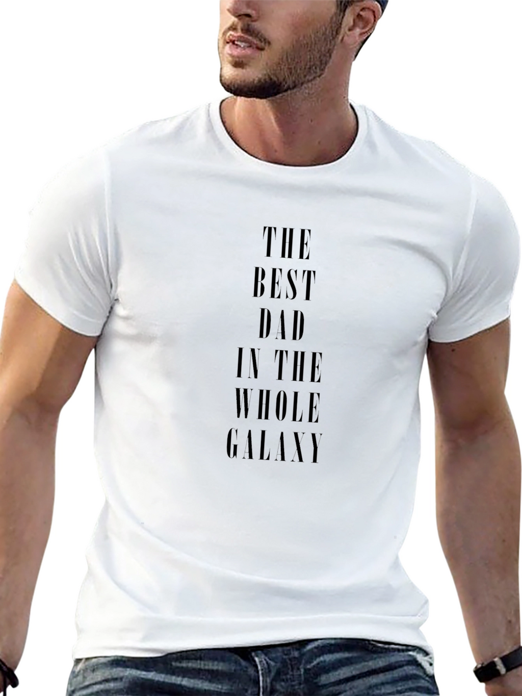 Best Dad in the Galaxy Black T-Shirt