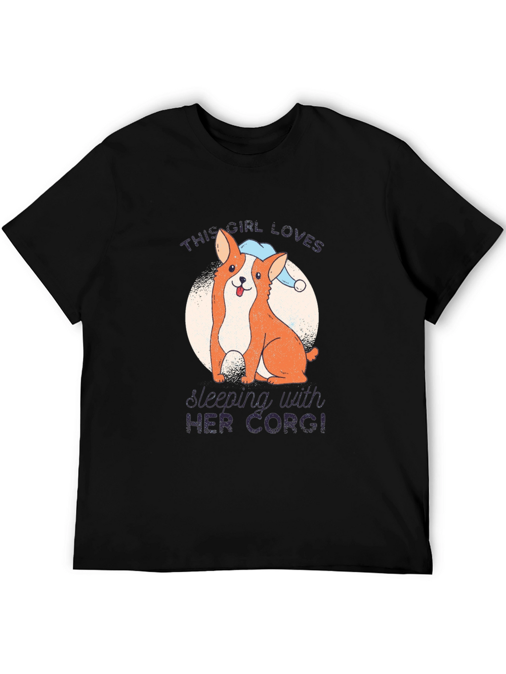 Corgi Lovers Black T-Shirt