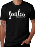Fearless Psalm 34:4 Graphic T-Shirt