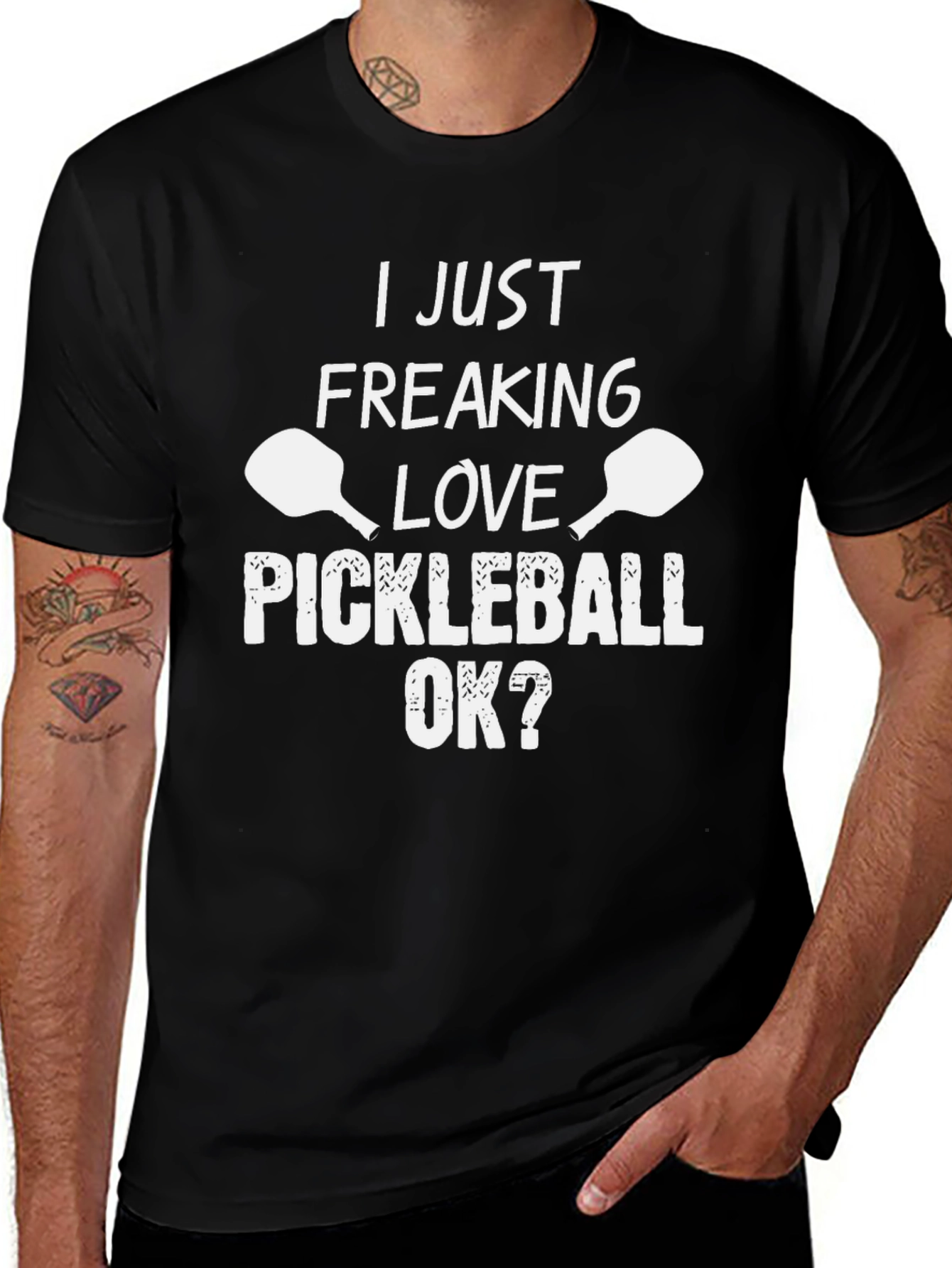 I Love Pickleball Graphic Tee