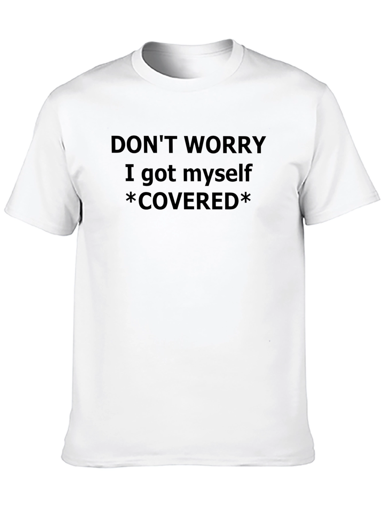Funny Covered Graphic Tee - Mens Black T-Shirt
