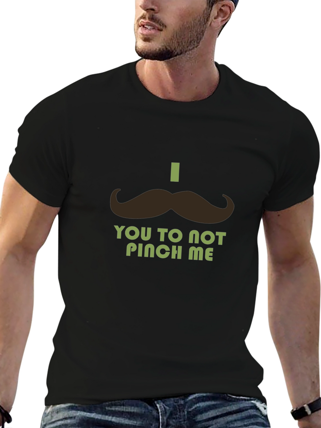 St. Patricks Day Mustache T-Shirt - Dont Pinch