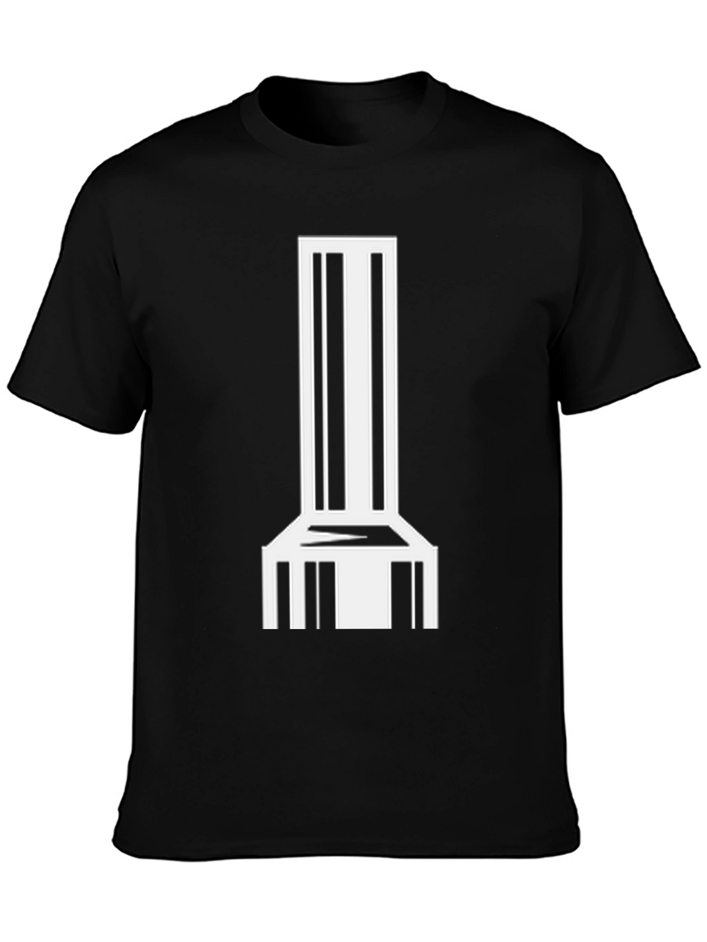 Abstract Modern Chair Graphic Tee - Black