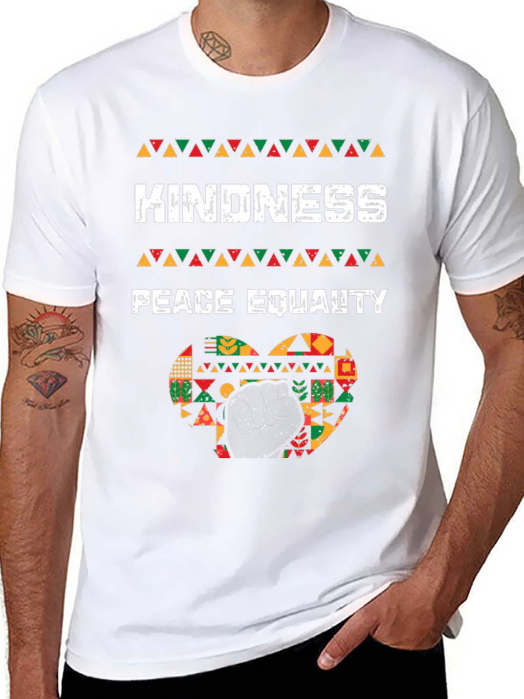 Kindness Peace Equality T-Shirt Black History