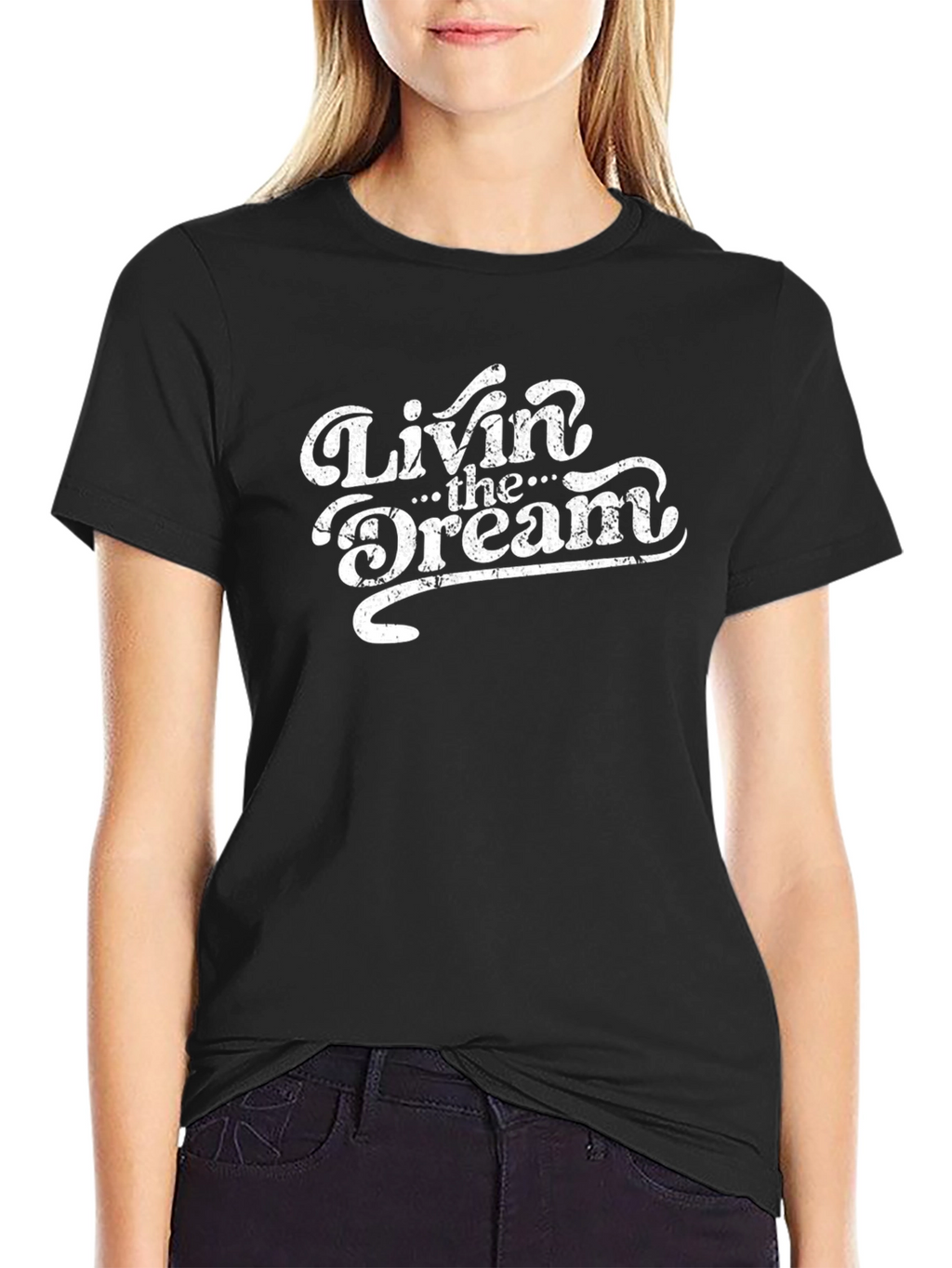 Livin The Dream Graphic Tee - Classic Style