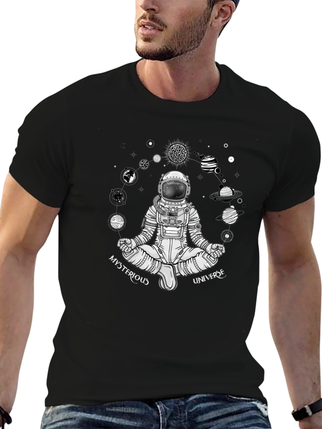Mysterious Universe Astronaut Graphic Tee