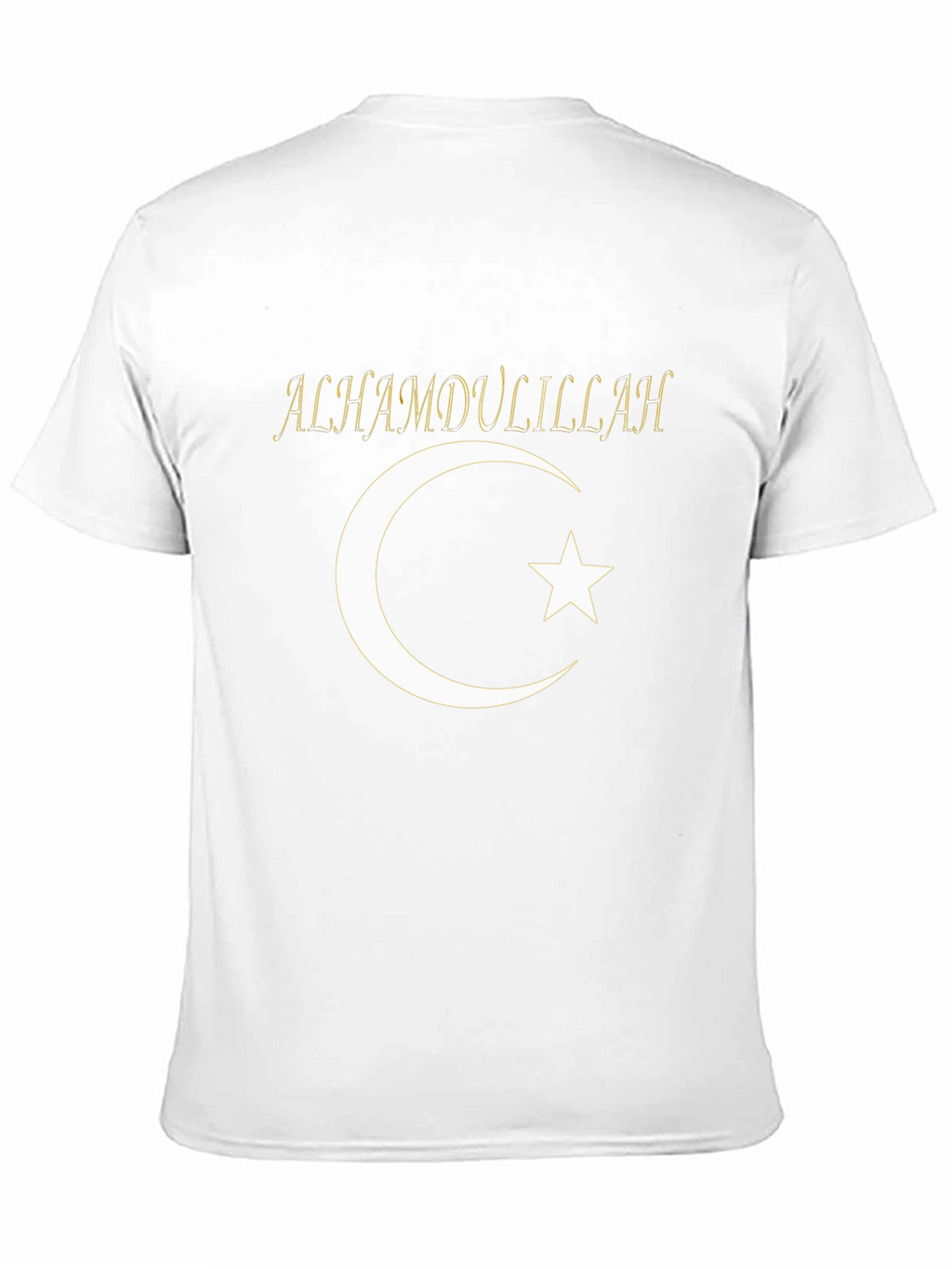 Alhamdulillah Crescent Moon Star Graphic T-Shirt
