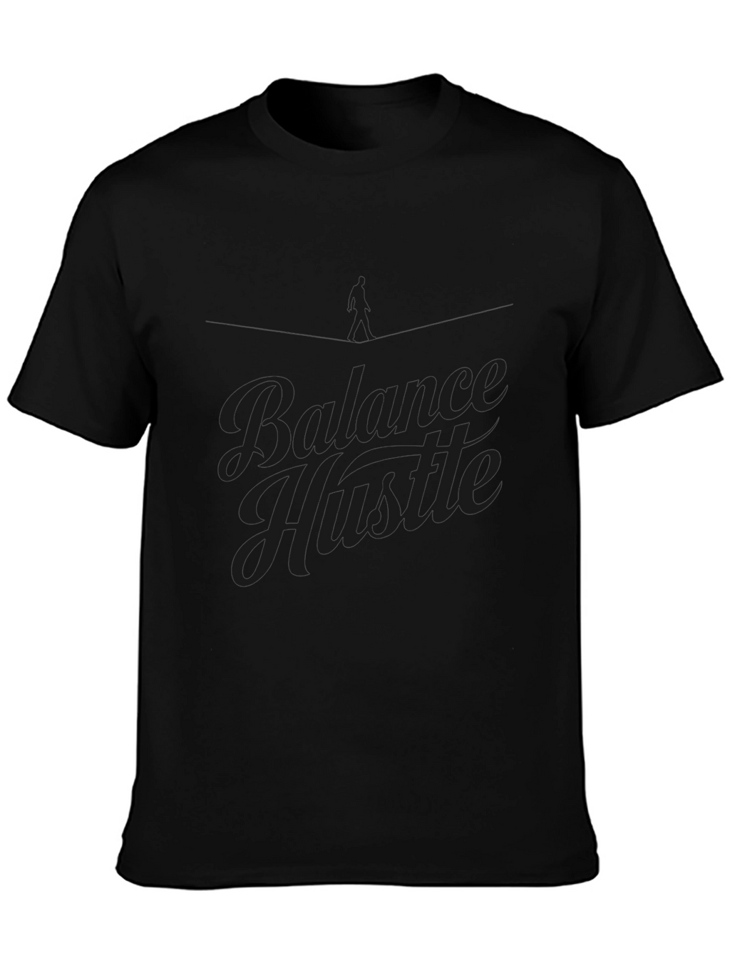 Balance Hustle Graphic T-Shirt - Mens Black Tee