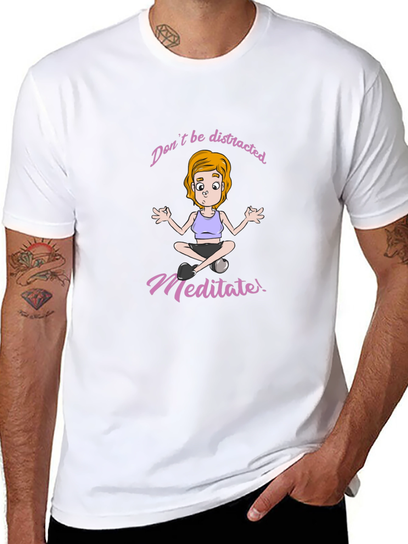 Meditate Graphic Tee - Stay Focused
