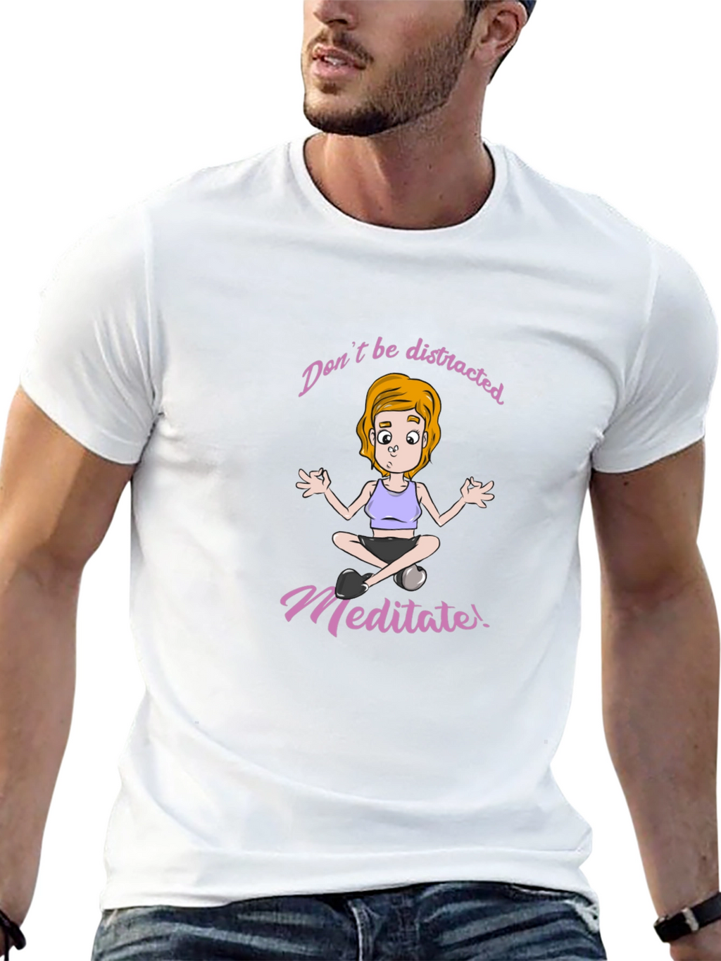 Meditate Graphic Tee - Stay Focused